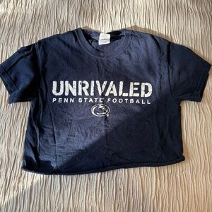 penn state unrivaled cropped tee